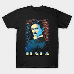 Nikola Tesla Pop Art Design T-Shirt